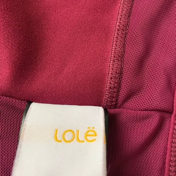 Lole Sports Bra. Floral (used once) and Burgundy (never worn). - Picture 2 of 8